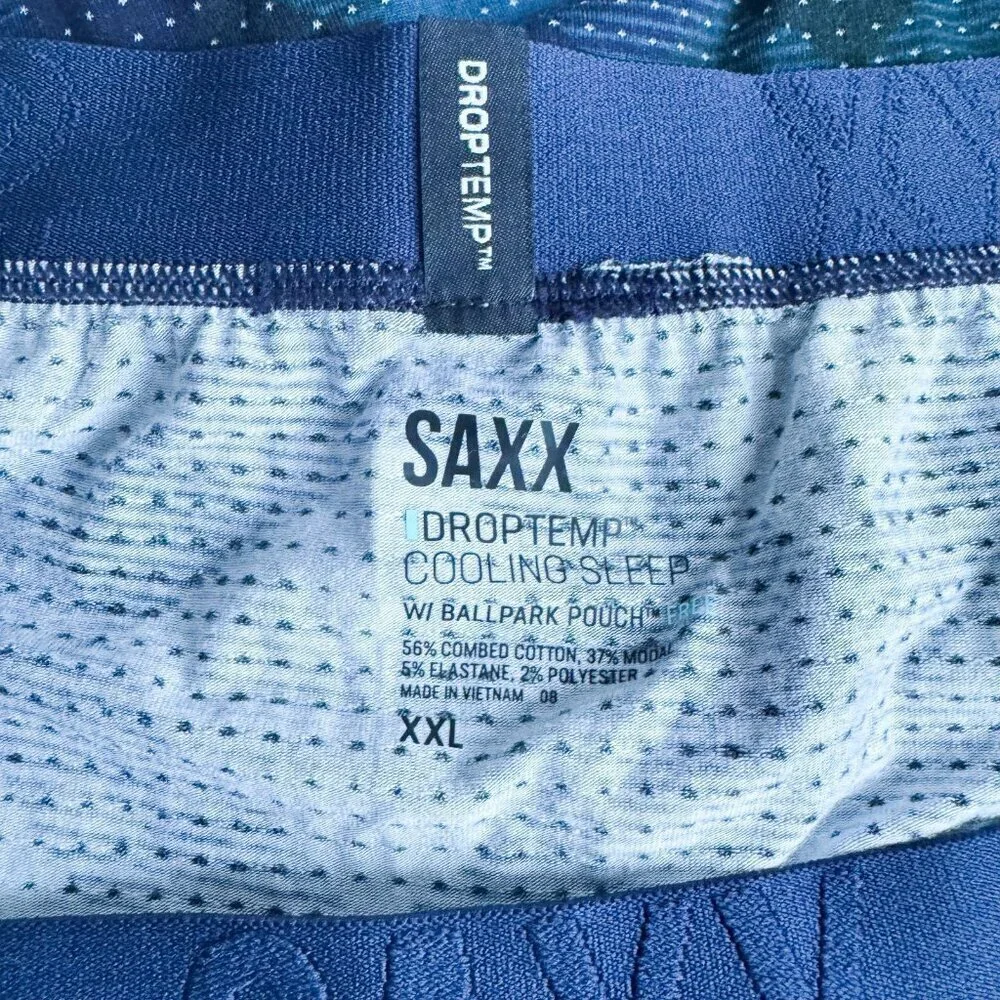 SAXX Drop Temp Cooling Sleep Boxers XXL
